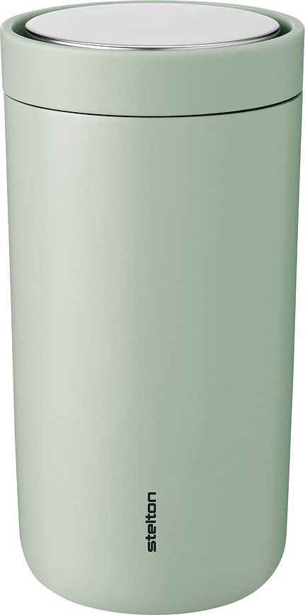 Taza térmica de acero inoxidable de doble pared To-Go Click, 200 ml, color menta