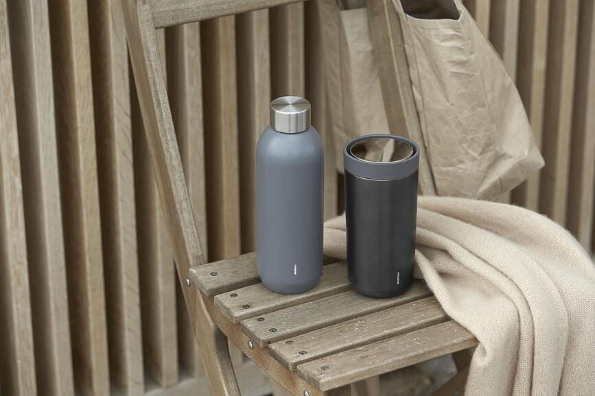 Vaso Térmico de doble pared de acero To-Go Click, 200 ml, azul metálico