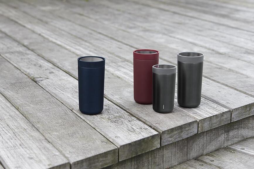 Vaso Térmico de doble pared de acero To-Go Click, 200 ml, azul metálico