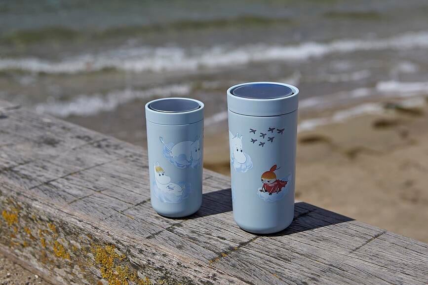 Taza Térmica To-Go Click Moomin Shooting Star, 200 ml, verde salvia