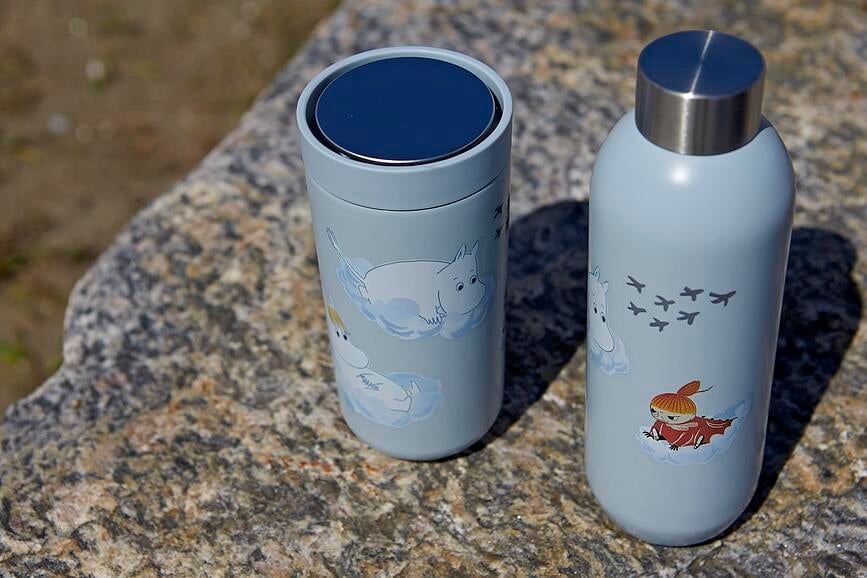 Taza Térmica To-Go Click Moomin Shooting Star, 200 ml, verde salvia