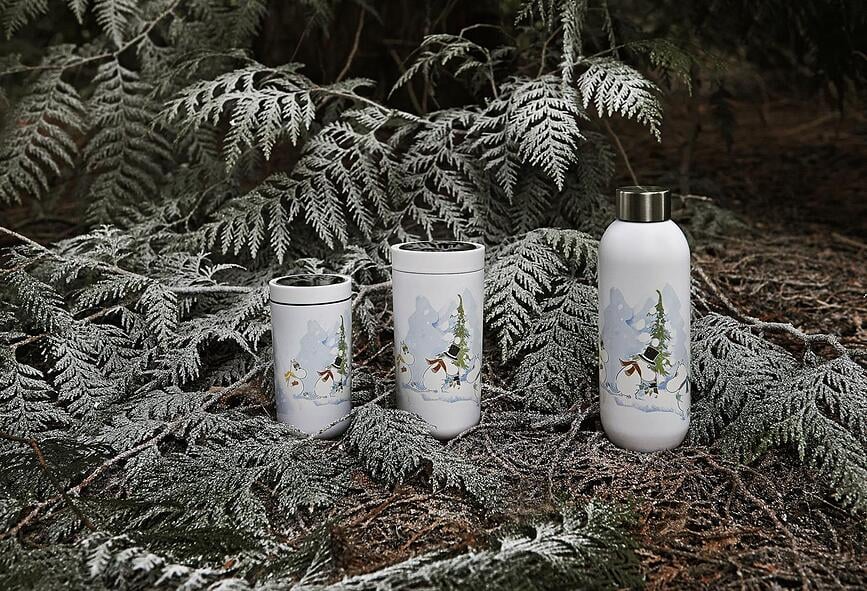 Taza Térmica To-Go Click Moomin Shooting Star, 200 ml, verde salvia