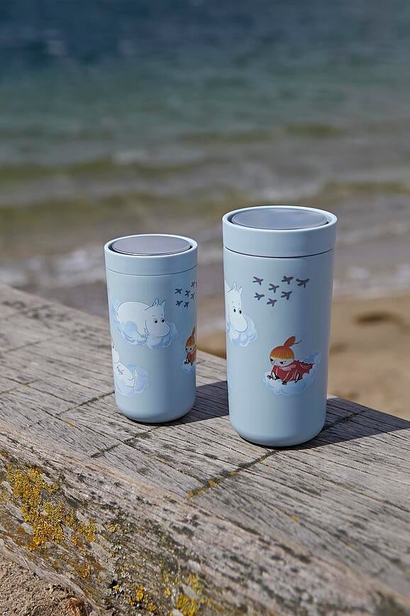 Taza Térmica To-Go Click Moomin Shooting Star, 200 ml, verde salvia