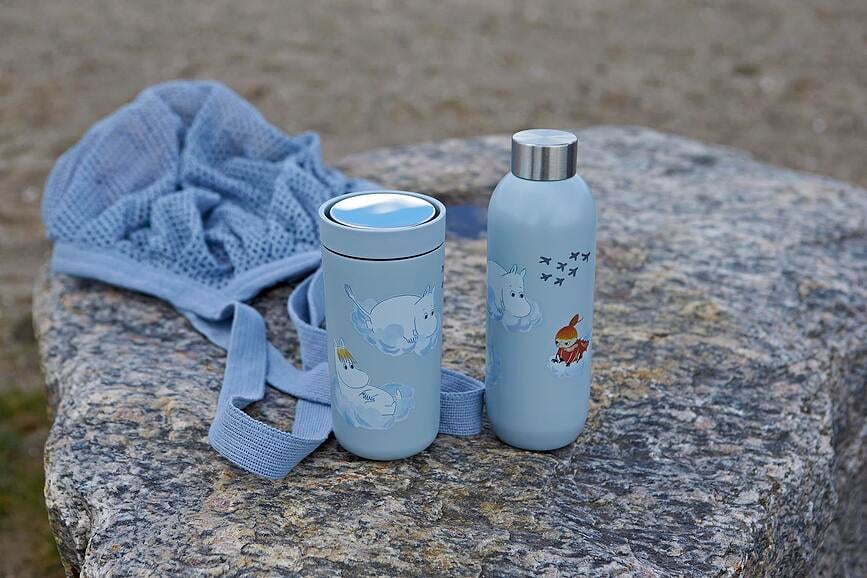 Taza Térmica To-Go Click Moomin Shooting Star, 200 ml, verde salvia