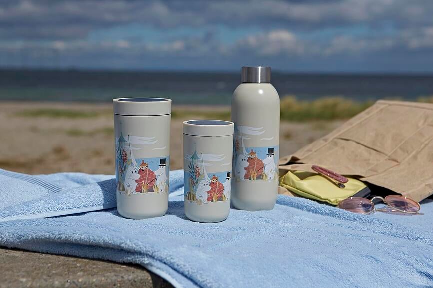 Taza Térmica To-Go Click Moomin Shooting Star, 200 ml, verde salvia