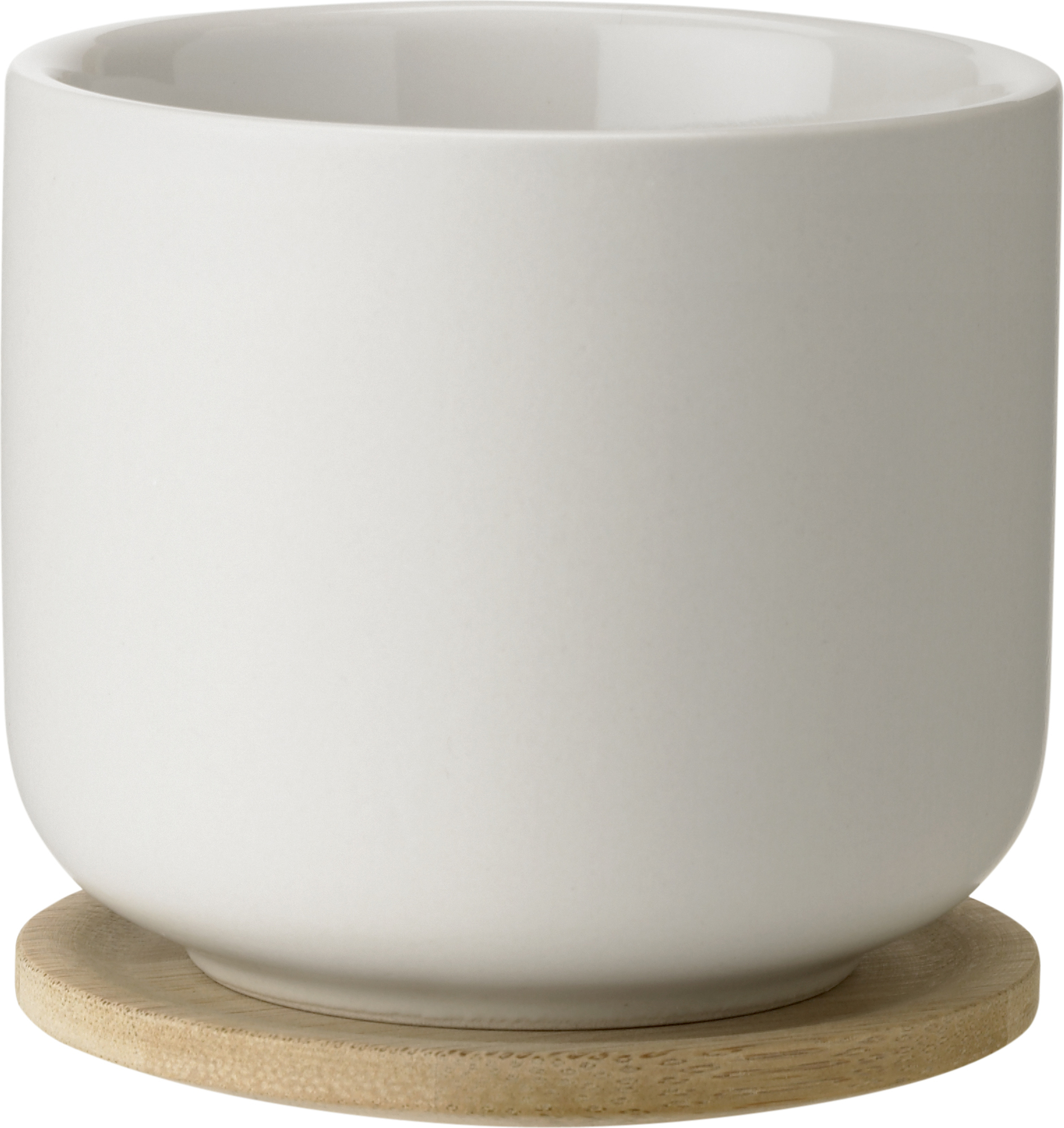 Theo Teetasse sandfarbig mit Untersetzer