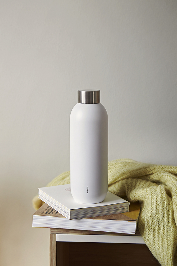 Θερμός Keep Cool 600 ml υπόλευκο από ανακυκλωμένα υλικά