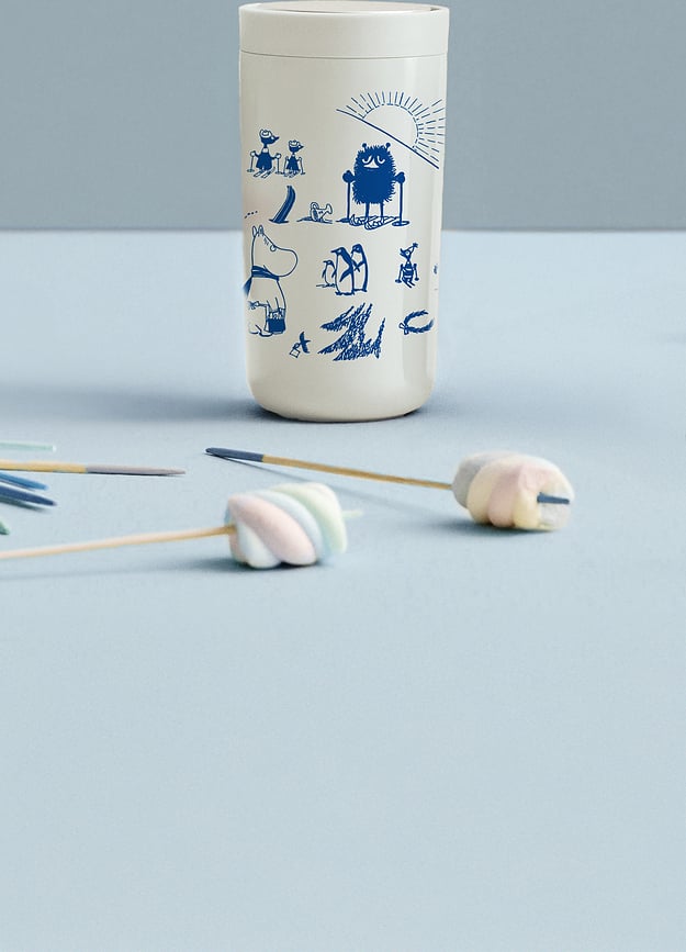 To-Go Click Moomins Tasse isotherme, 200 ml, motif I love you, rose