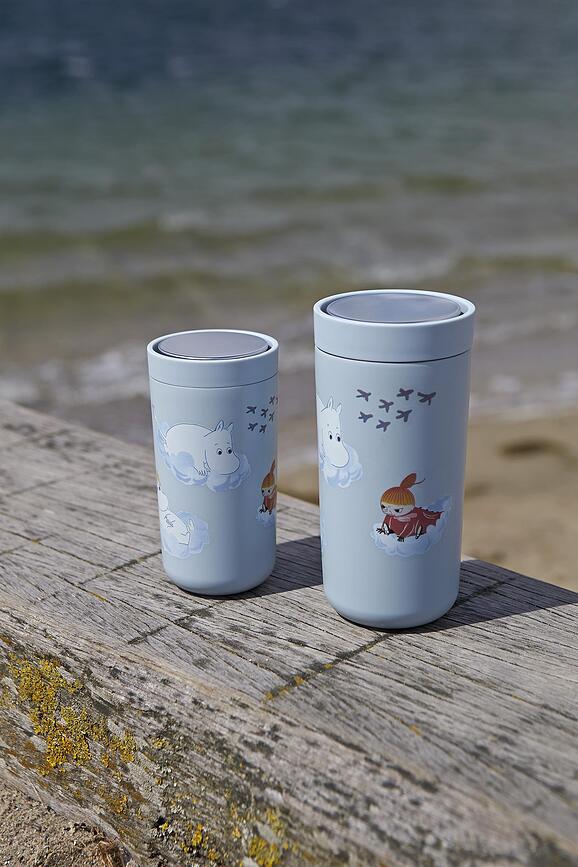 To-Go Click Moomins Tasse isotherme, 200 ml, motif I love you, rose