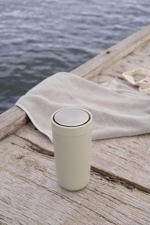 To-Go Click Mug Isotherme 400 ml, rose clair, à double paroi en acier