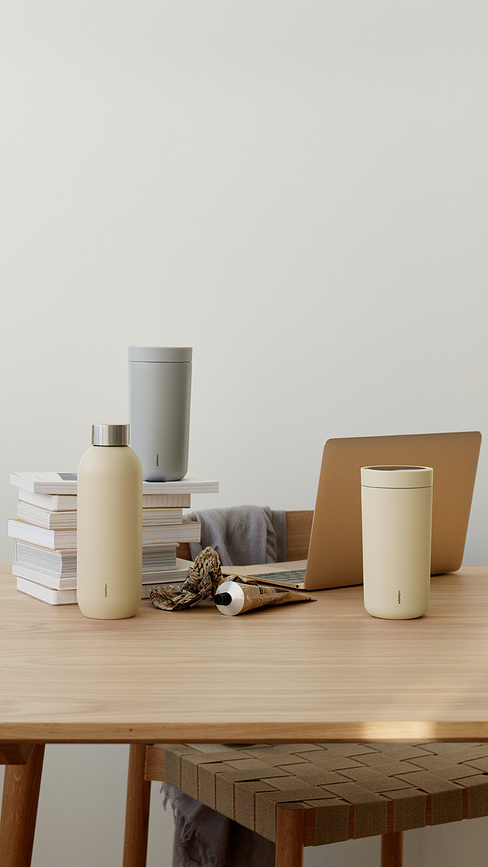 To-Go Click Mug Isotherme 400 ml, rose clair, à double paroi en acier