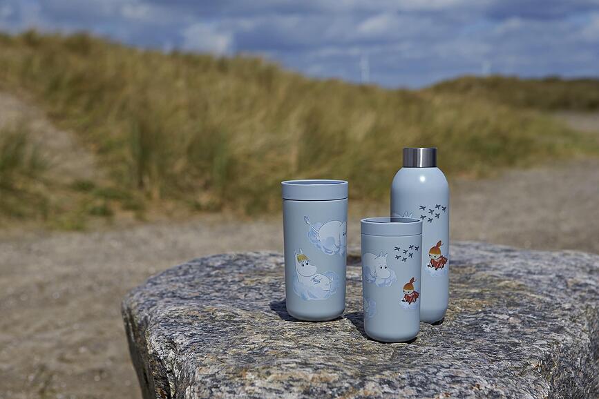 To-Go Click Mug Isotherme, 400 ml, bleu cobalt, motif Moomin