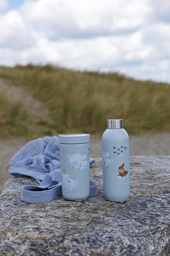 To-Go Click Mug Isotherme, 400 ml, bleu cobalt, motif Moomin