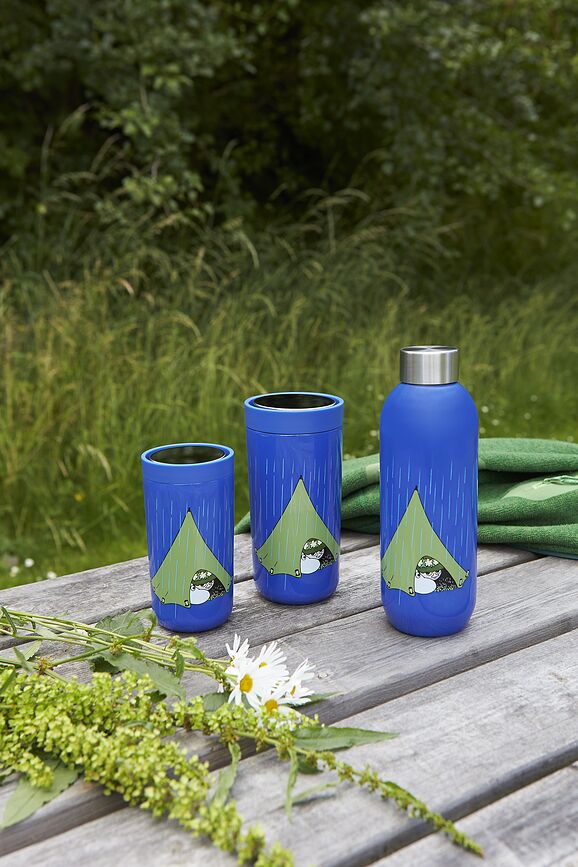 To-Go Click Mug Isotherme, 400 ml, bleu cobalt, motif Moomin