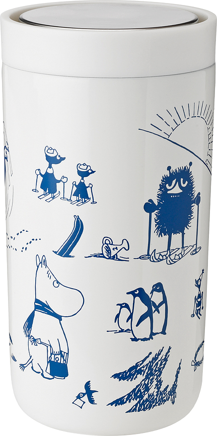 To-Go Click Muminki Courage Termos Šalica 200 ml bijelo-plava