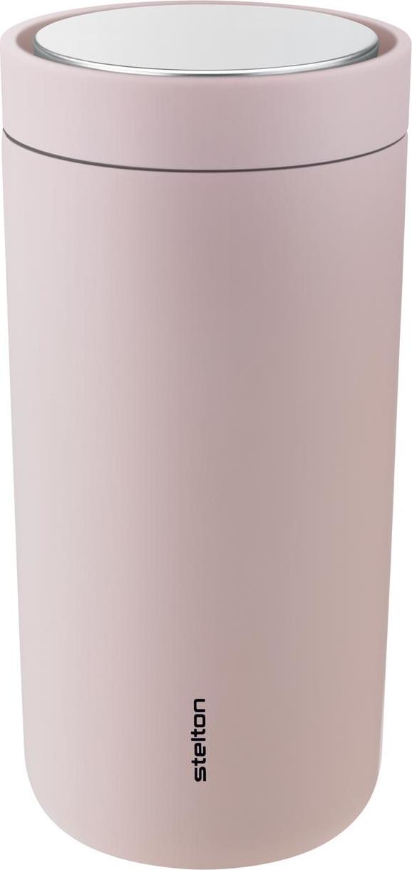 To-Go Click Thermobecher 400 ml hellrosa aus doppelschichtigem Stahl