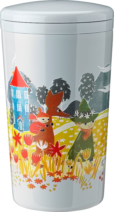 Vaso Térmico Carrie, 400 ml, diseño Los Moomin, gris azulado