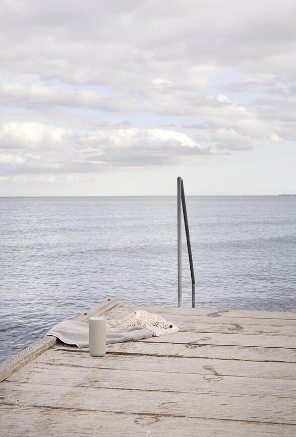 Taza térmica de doble pared de acero To-Go Click, 400 ml, menta