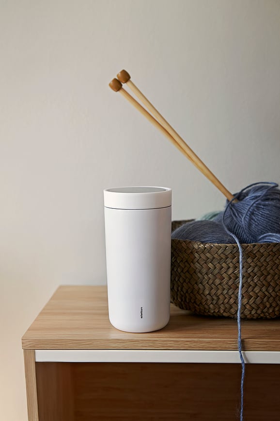 Taza térmica de acero inoxidable de doble pared To-Go Click, 400 ml, rosa claro