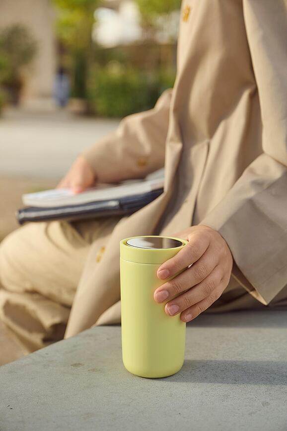 Taza térmica de doble pared de acero To-Go Click, 400 ml, menta