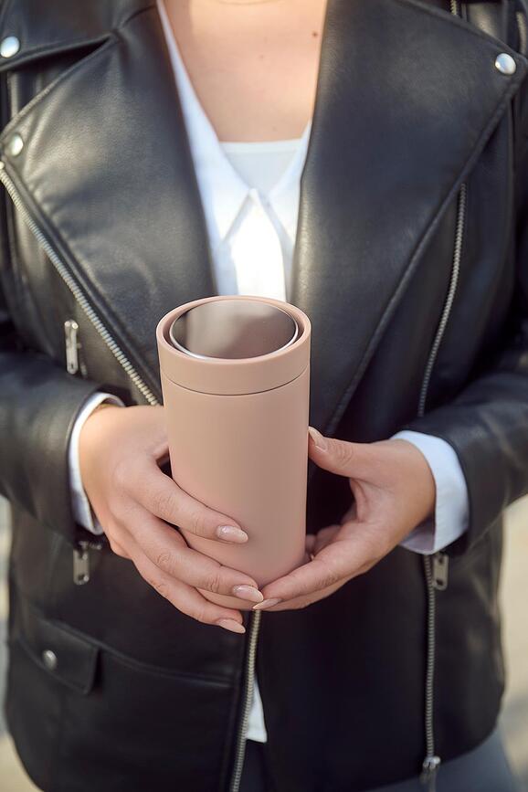 Taza térmica de doble pared de acero To-Go Click, 400 ml, menta