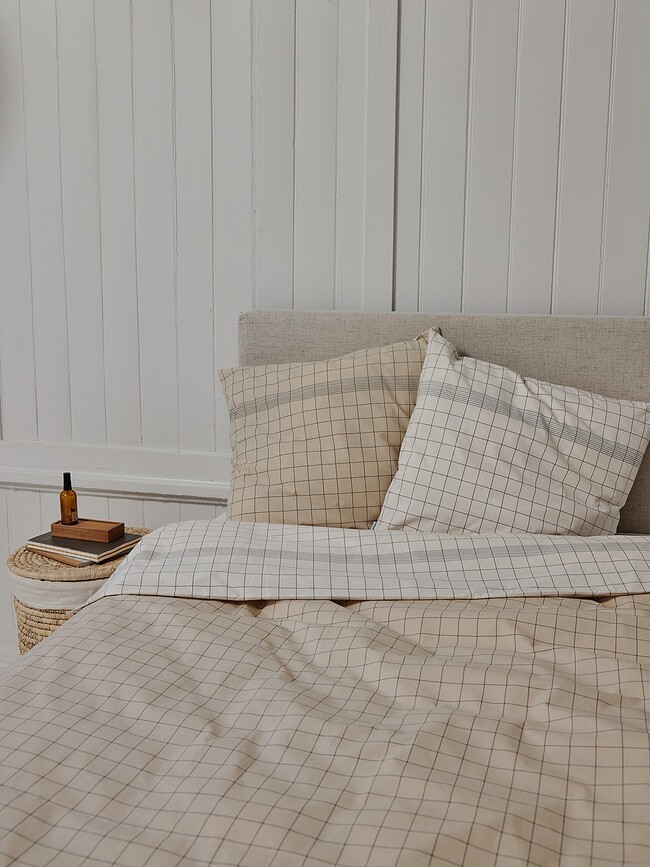 Vibeke Klint Beddengoed 140 x 220 cm, lichtgroen, met kussensloop 60 x 63 cm