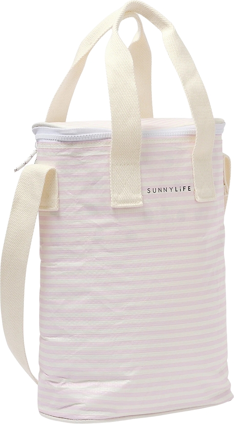 Bolsa térmica para bebidas Sunnylife Lazy Days, amarilla y rosa