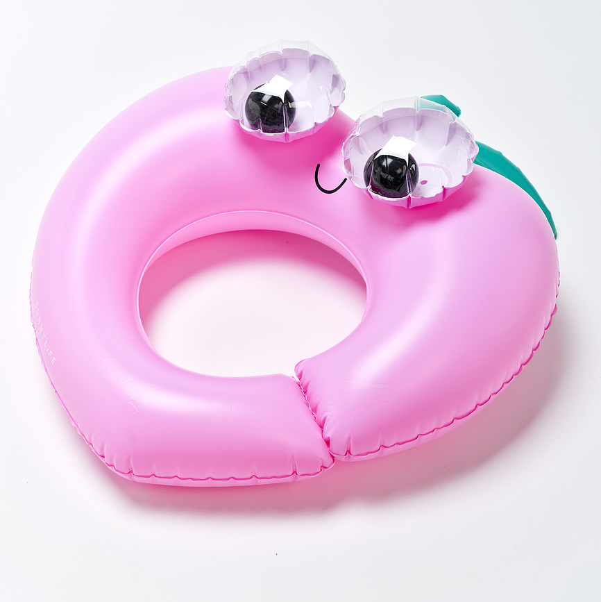 Bouée de natation pour enfants Poppy The Peach, rose