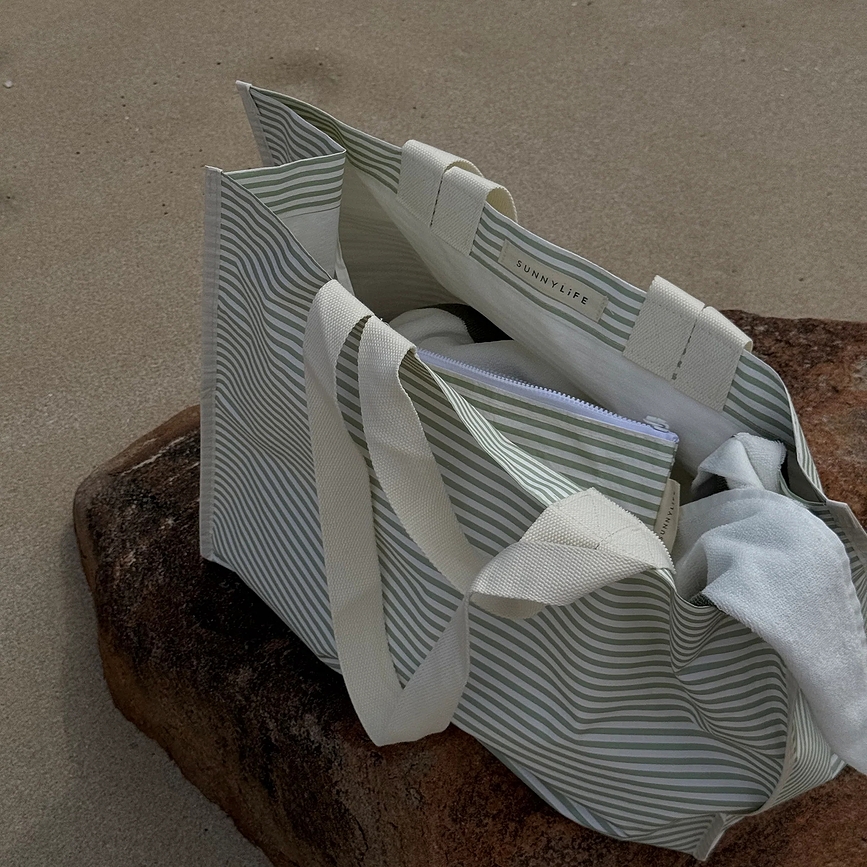 Carryall Lazy Days Τσάντα Παραλίας, κίτρινη-ροζ, 58 cm