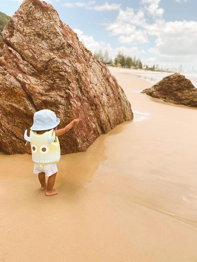 Chaleco de natación infantil Kids Swimtime Aqua, talla S, amarillo neón