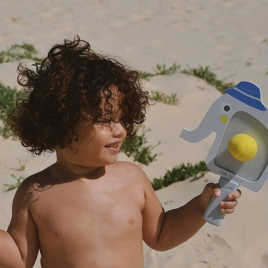 Children's Beach Rackets with Velcro Balls Multi Eli The Elephant 4-piece set