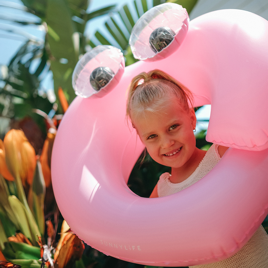 Ciambella da nuoto per bambini Poppy The Peach rosa