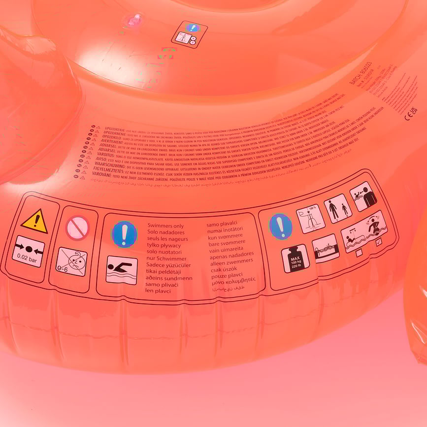 Colchoneta Hinchable Luxe Ride On, diseño de cisne