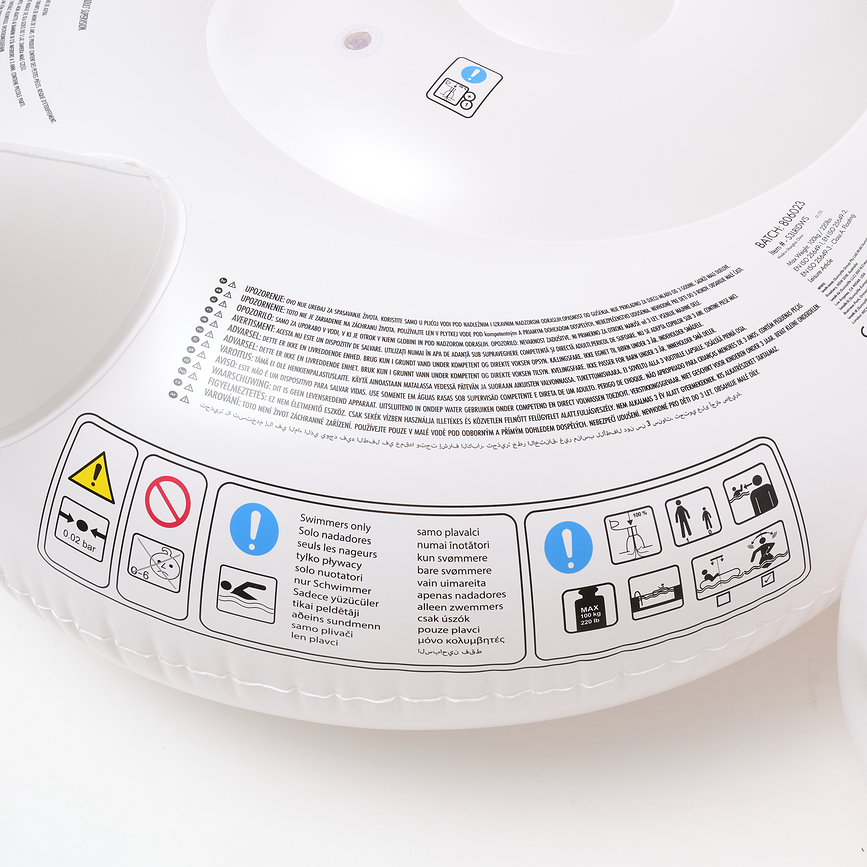 Colchoneta Hinchable Luxe Ride On, diseño de cisne