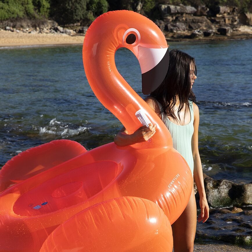 Colchoneta Hinchable Luxe Ride On, diseño de cisne