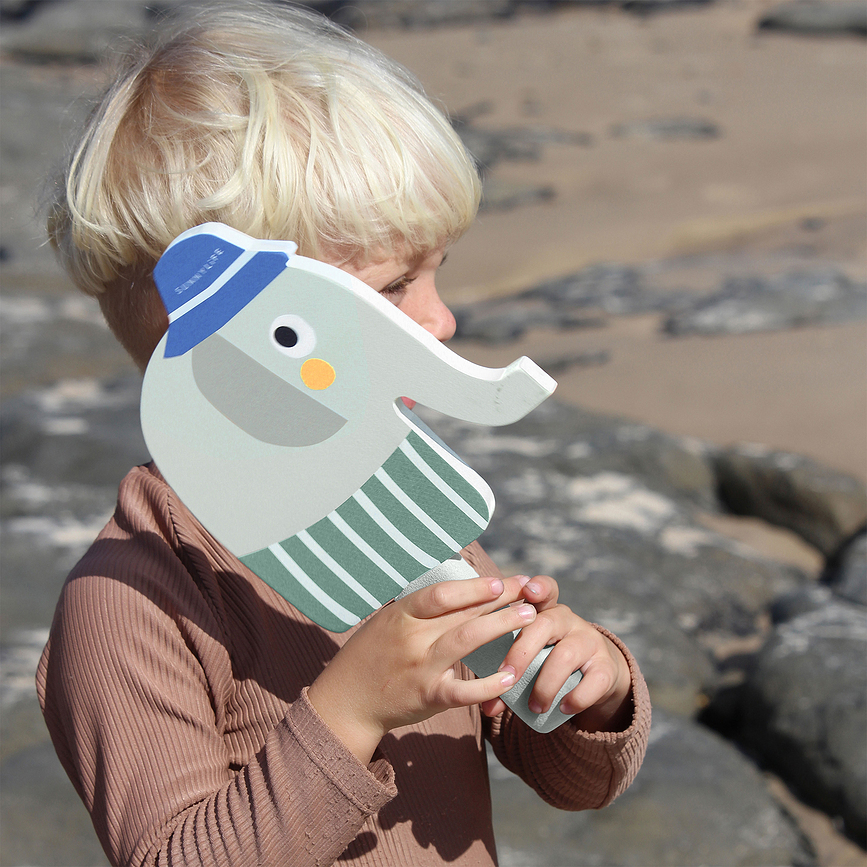Eli The Elephant Kinder-Strandschläger mit Klettbällen, Multi, 4-teiliges Set