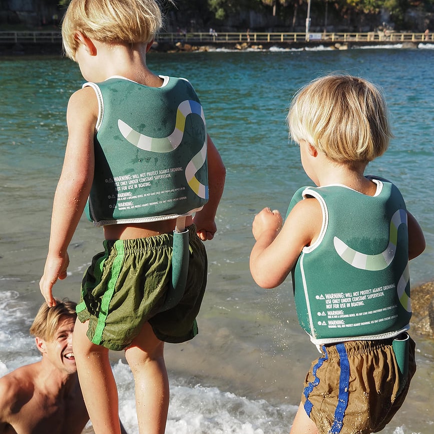 Gilet da nuoto per bambini Sunnylife Into The Garden Ditsy Floral 2-3 anni