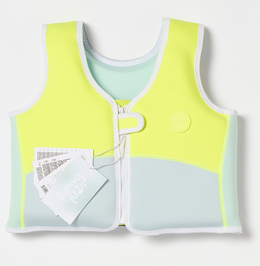 Gilet de natation pour enfants Sunnylife Into The Garden Ditsy Floral 3-6 ans