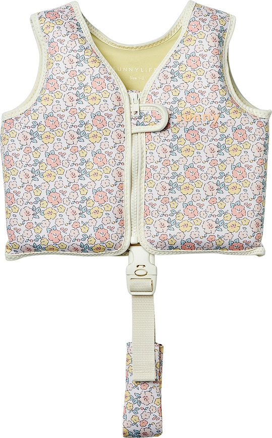 Gilet de natation pour enfants Sunnylife Into The Garden Ditsy Floral 1-2 ans