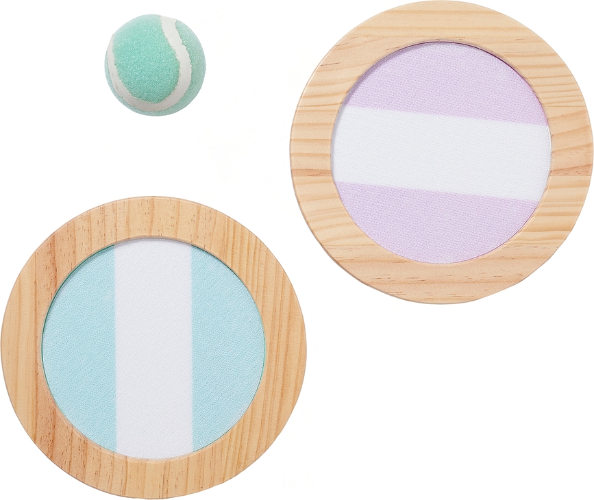 Juego de palas y pelota Sunnylife Rio Sun, con velcro, multicolor, Set de 3 piezas