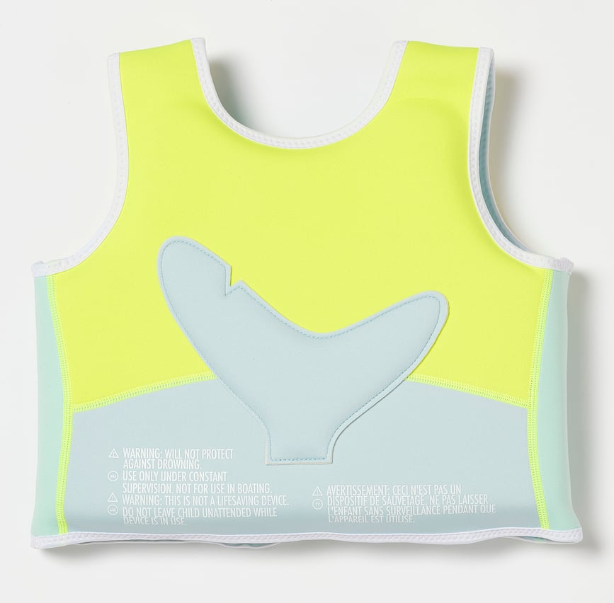 Kamizelka do pływania dla dzieci Sunnylife Aqua Neon Yellow 3-6 lat