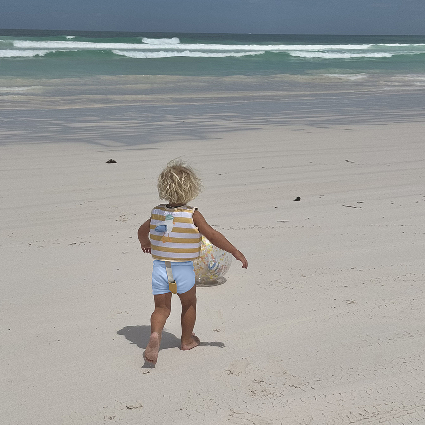 Kids Swimtime Aqua Γιλέκο Κολύμβησης παιδικό, μέγεθος M, κίτρινο νέον