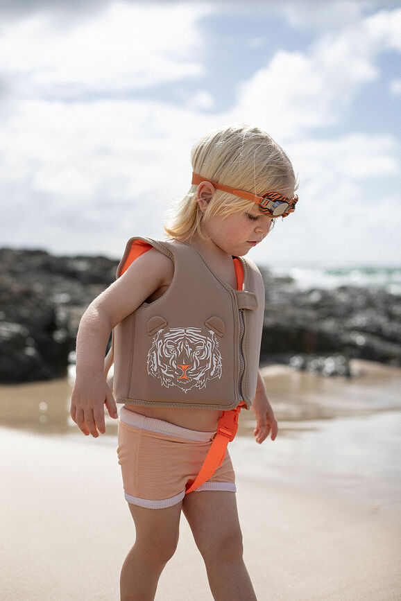 Kids Swimtime Aqua Γιλέκο Κολύμβησης παιδικό, κίτρινο νέον, μέγεθος S