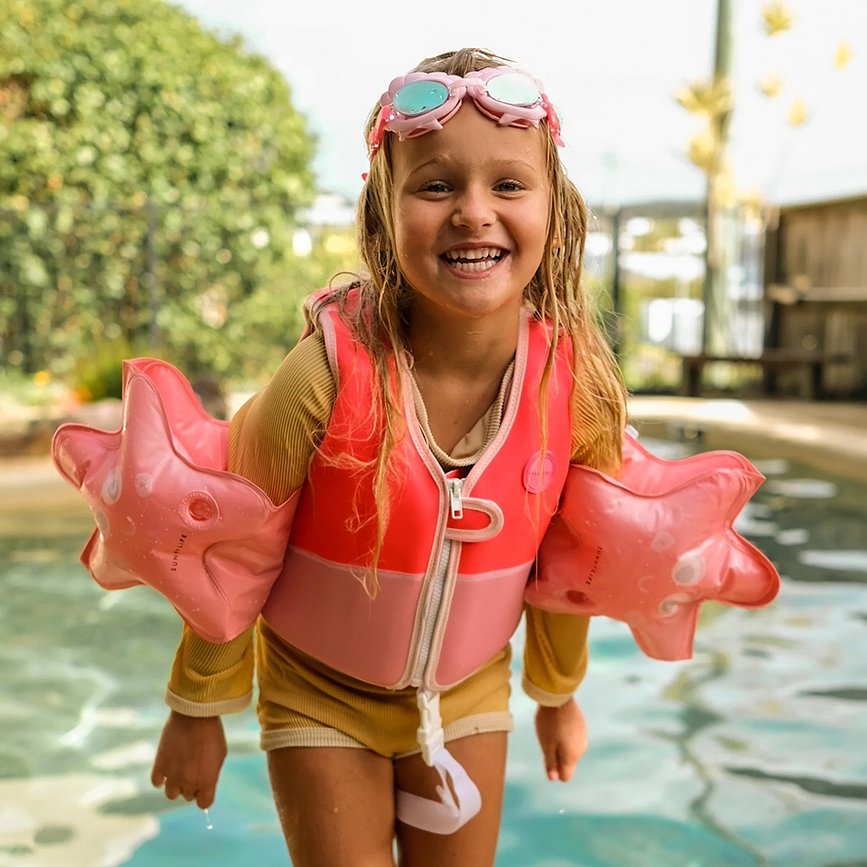 Kids Swimtime Aqua Gilet de Natation pour enfants, taille M, jaune néon