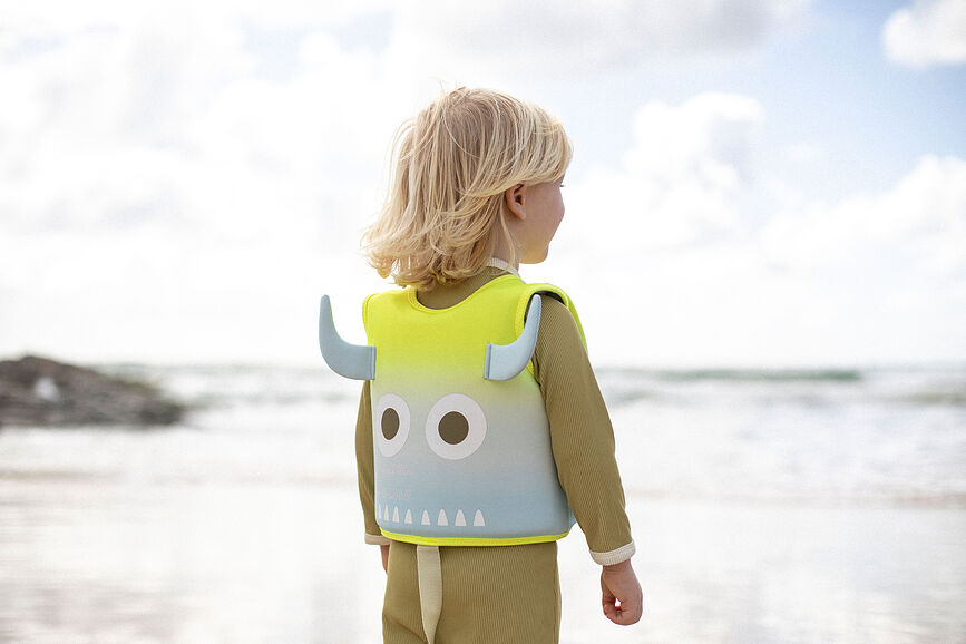 Kids Swimtime Aqua Gilet de Natation pour enfant, S, jaune néon