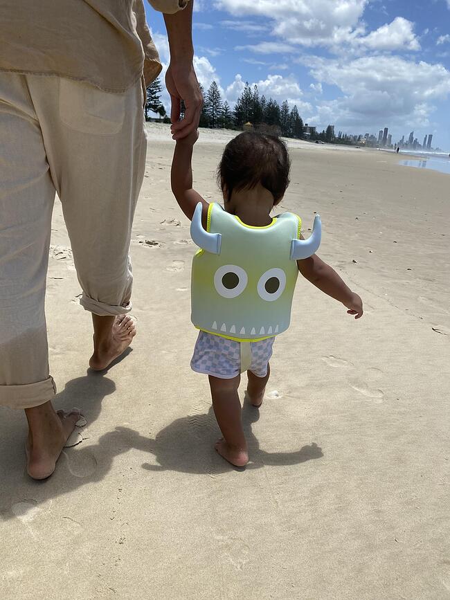 Kids Swimtime Otroški plavalni jopič Aqua Neon Yellow S