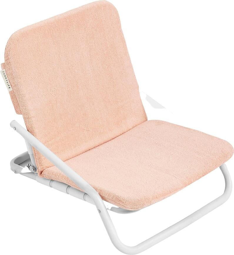 Krzesło plażowe Sunnylife Cushioned łososiowy
