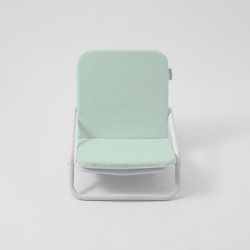 Krzesło plażowe Sunnylife Cushioned łososiowy