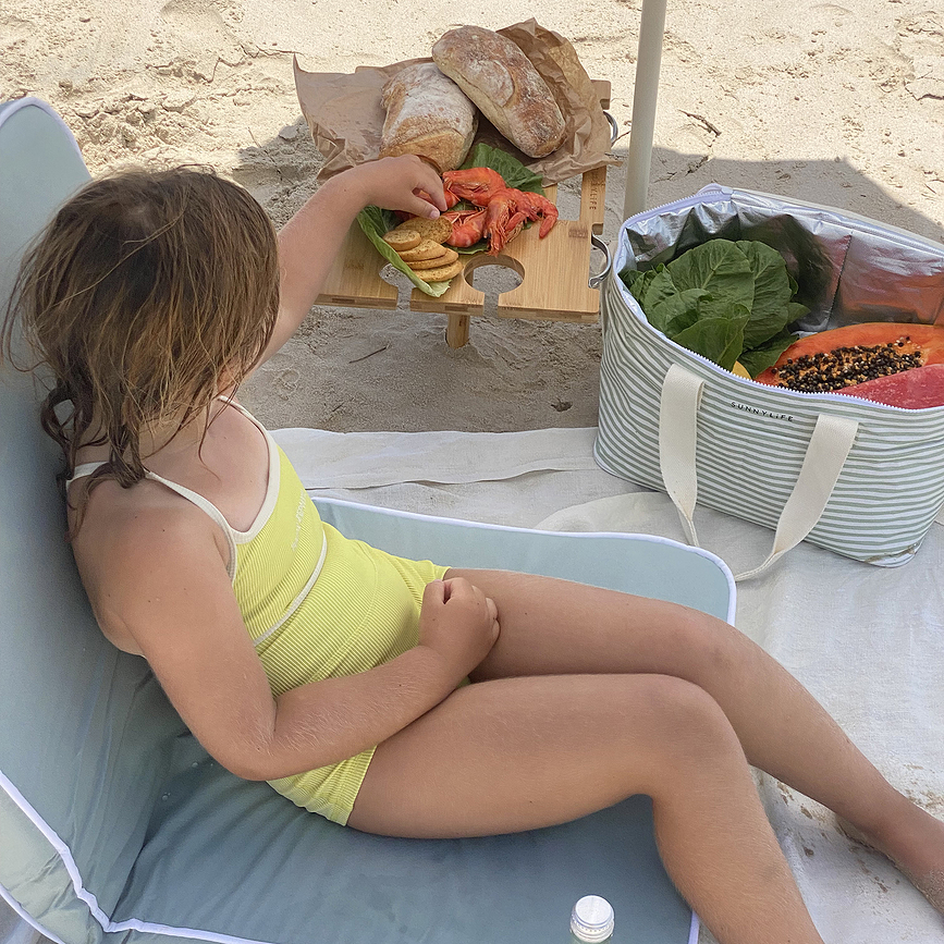 Krzesło składane plażowe Sunnylife zielone