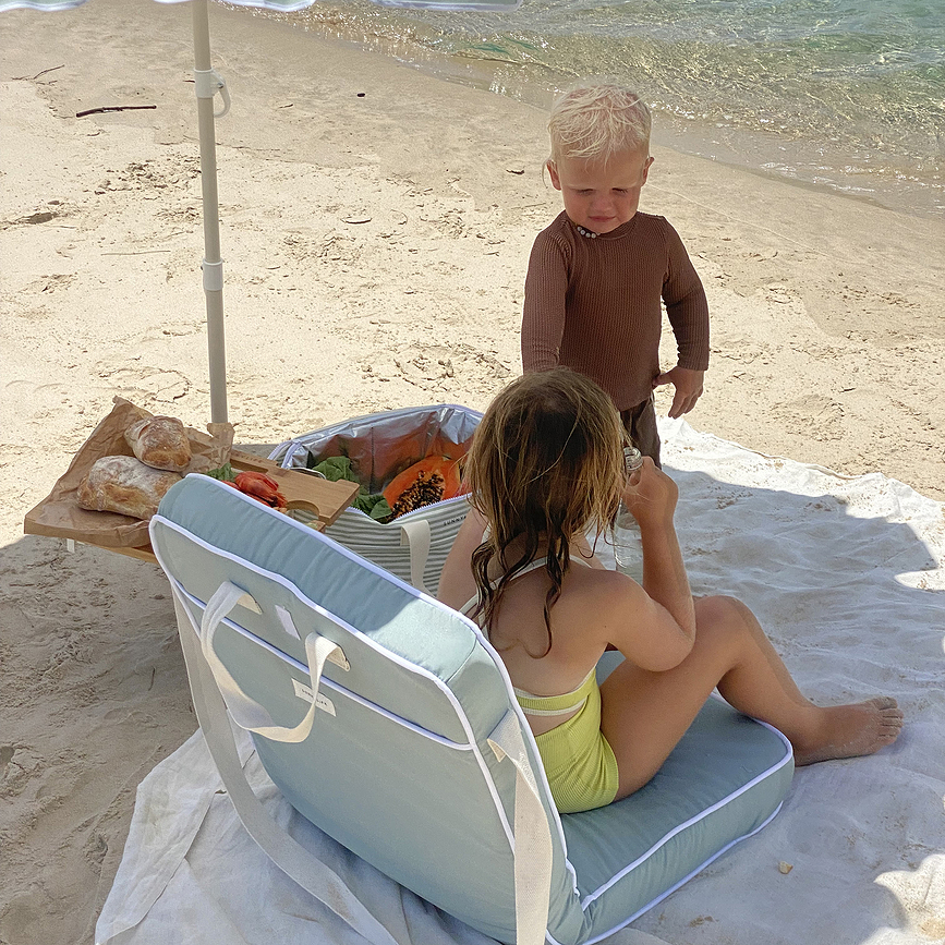 Krzesło składane plażowe Sunnylife zielone